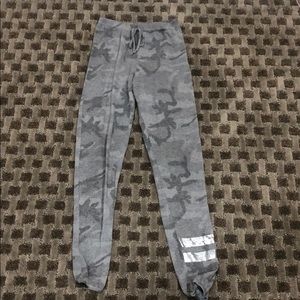Gray camo sweats